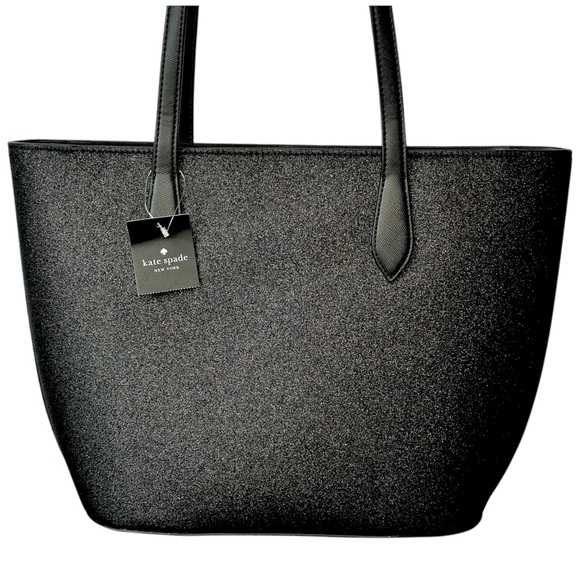 SOLD - KATE SPADE Glimmer Leather Tote Bag NWT Double Strap KE462 Large - Picture 4 of 13